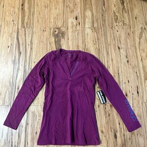 Apolis Women's Long Sleeve Top - Vibrant Purple